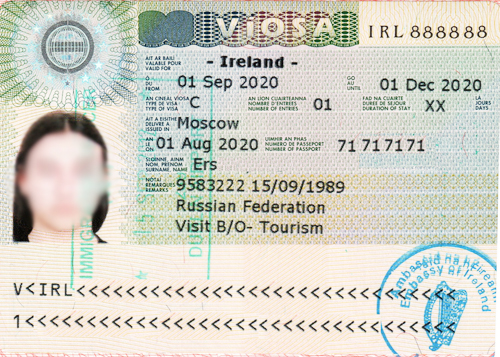 виза в Ирландию 2022