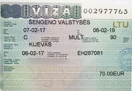 литовская виза 2022