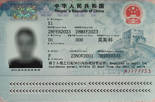 учебная виза в Китай