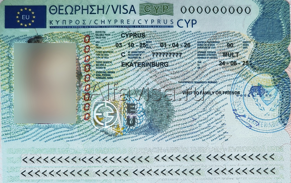 виза на кипр